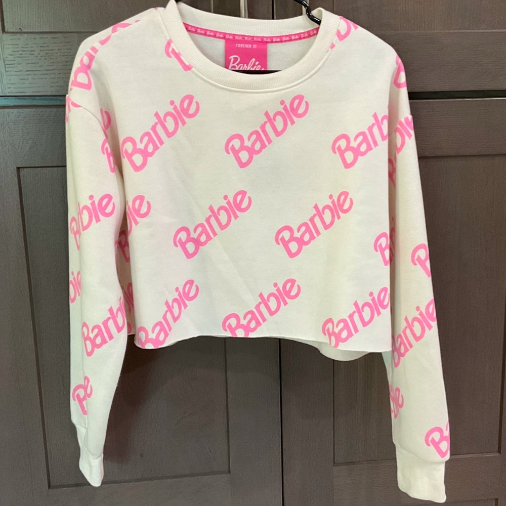 Barbie Light Crop Sweatshirt